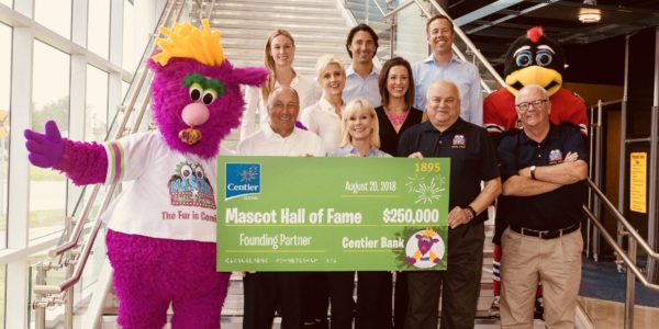 centier bank supports mascot hall of fame whiting indiana