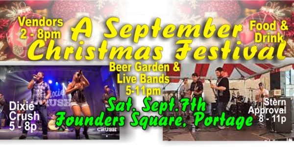 A September Christmas Festival 1 beer garden festival portage indiana dixie crush