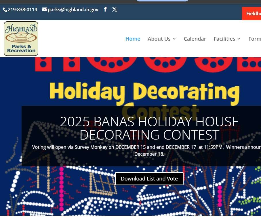 Where to Go For Christmas Lights 109 HIGHLAND INDIANA HOME DECORATING CONTEST