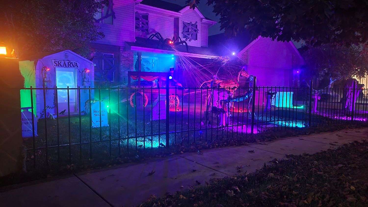 Decorated Halloween Homes 164 Skarva Manor Haunted House 2026 5384 72nd Ave In Schererville