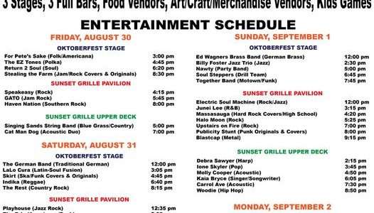 michigan city announces oktoberfest entertainment schedule labor day weekend ver