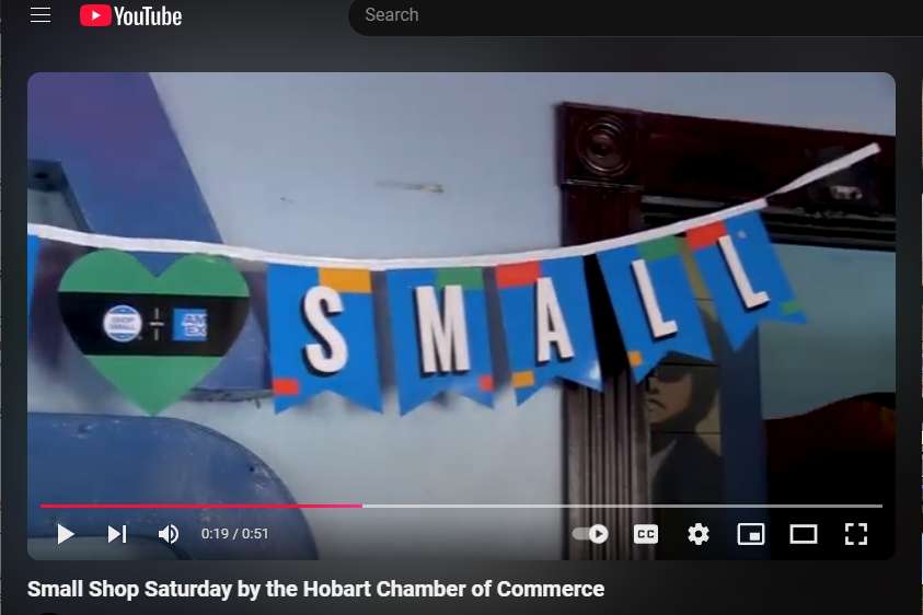 Photos With Santa, Small Business Saturday, & Tree Lighting - Hobart 75 showcast digital video from 2023