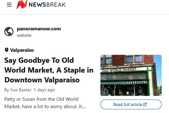 say goodbye to old world market downtonw valparaiso for central park