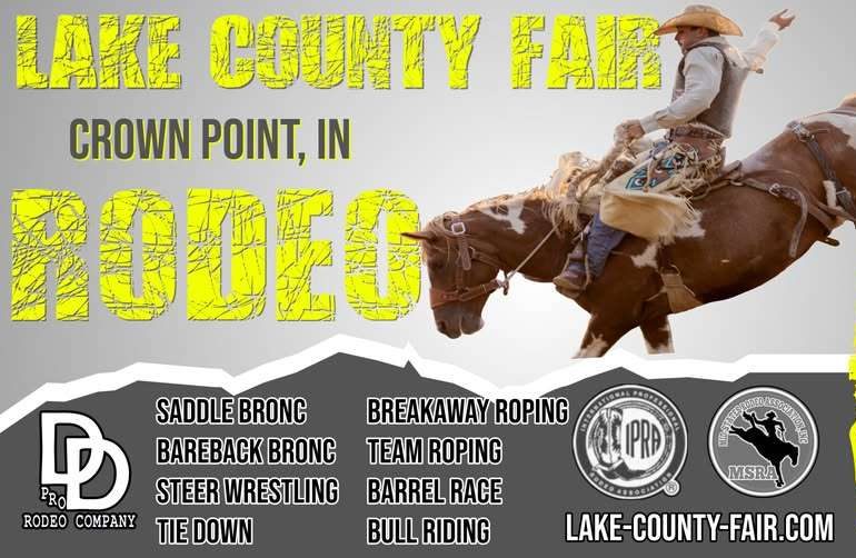 Find out What's NEW at the Lake County Fair - by Sue Baxter 41 Grand Stand Rodeo Event at Lake county Fair crown point indiana e1782833805805