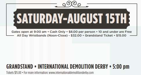Lake County Fair Complete Schedule of Events! 66 lake county fair daily schedule for saturday august 15th crown point