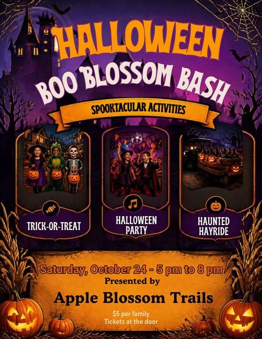 Halloween Boo Blossom Bash at Apple Blossom Trails