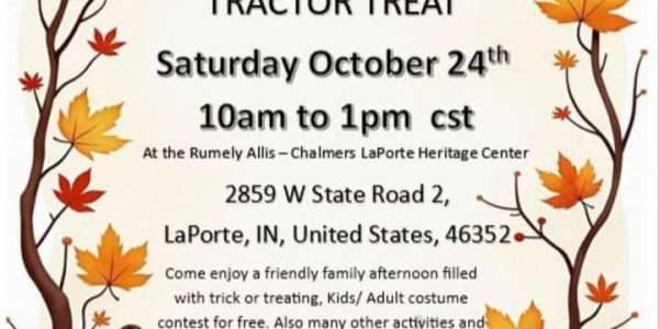 rumley allis chalmers tractor or treat laporte indiana for halloween